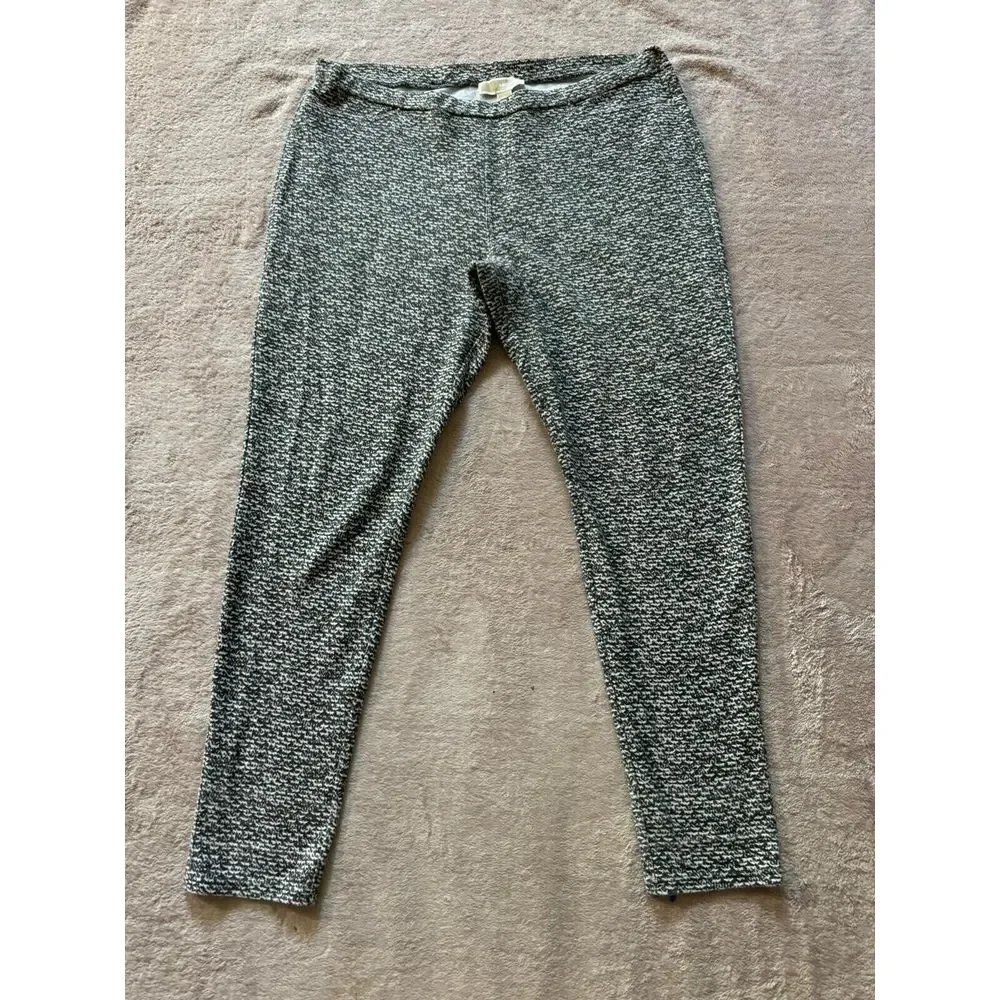 Michael Kors Women's Black White‎ Pull On Pants Size X-Large